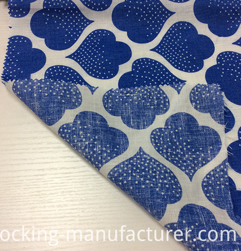 100% Linen Printed Garment Fabric, Home Textile Fabric